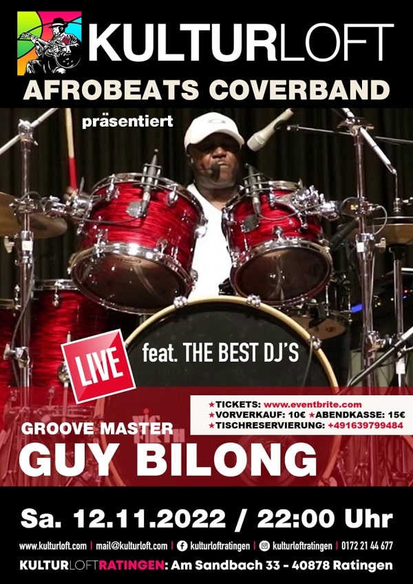 Guy Bilong au Groove Master Live