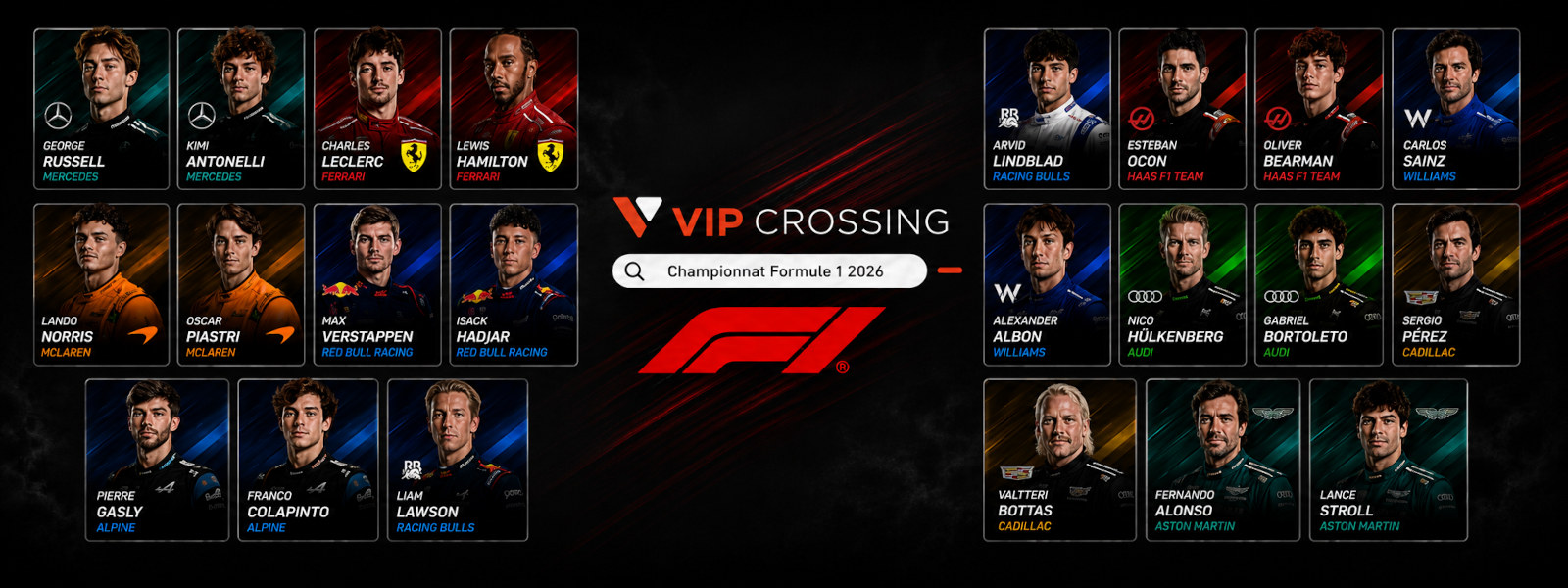 Pilotes F1 2026