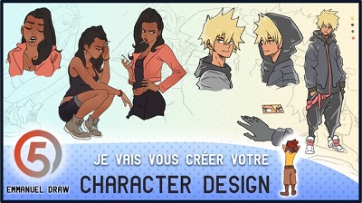 VIP Crossin - Un character design de vos héros pour illustrer vos livres, films & jeux-vidéos