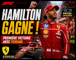 Lewis Hamilton gagne avec Ferrari à Barcelone : une victoire historique pour la Scuderia