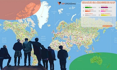 Comment participer à la Crossing MAP du groupe de fans de  BTS  ? 