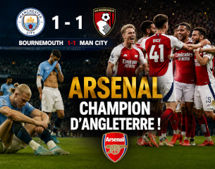 Manchester City tenu en échec par Bournemouth